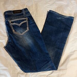Shyanne Dark Blue Denim Bootcut Women’s Jeans Size 34R